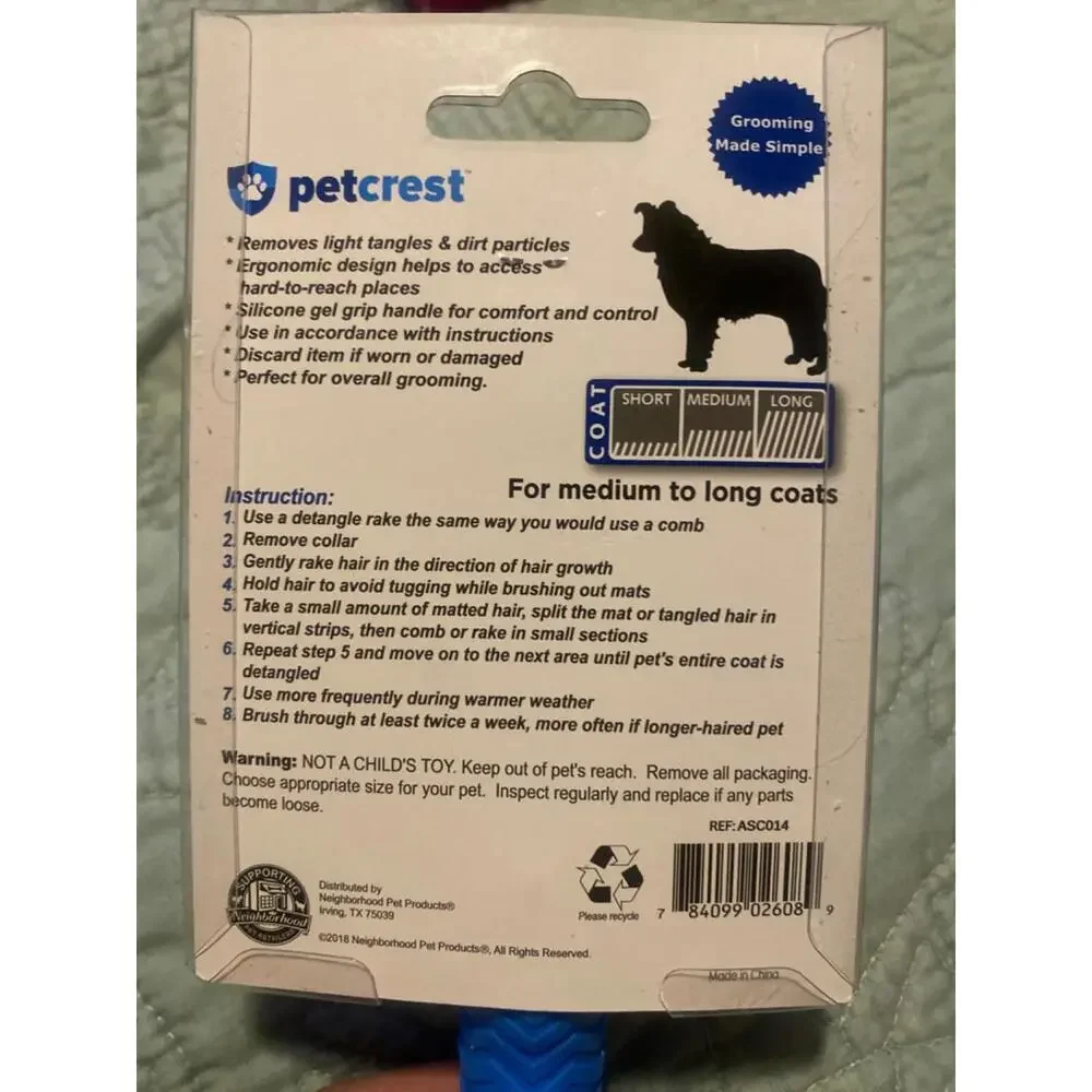Petcrest Dematting Tool for pets grooming Dog